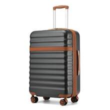 PP Hardshell Luggage 20 24 28 Inch Carry On Cabin Suitcase Expandable TSA Lock 360 Spinner Wheels Lightweight 3 Piece Set Check In Travel Holiday - Grey - View 14