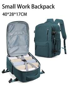 Zaino per laptop da 14 pollici, zaino da viaggio per piccole imprese da donna con più tasche, adatto per laptop da 14 pollici, design impermeabile, adatto per viaggi, weekend, colore nero, può essere utilizzato anche come zaino per libri, borsa da viaggio, zaino per studenti, zaino per il ritorno a scuola, regalo aziendale - Multicolore - Visualizzare 9