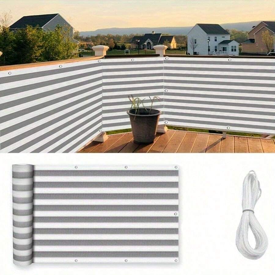 High-Density Thickened Sunshade Net - Adopting Multi-Layer Composite Weaving Technology, It Is Heavier And Has A Thicker Texture, Providing An Ultra-Strong Shading Effect Of Up To 95%. It Is Particularly Suitable For Greenhouses And Special Breeding Scenarios With Strict Shading Requirements, And Is An Upgraded Choice For Outdoor Sunshade Nets, Plant Sunshade Nets, And Privacy Fence Screens. - Light Grey - View 1