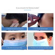 Pack Of 20 Adjustable S-Shaped Mask Hooks - Comfortable And Non-Irritating Converters For Headband-Style Masks - Universal And Seamless Design For All Masks