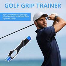 Grip Trainer Club - Improves Grip Strength, Accuracy Swing, Trains Correct Hand Position Superior Performance - Training Aid All Levels - Màu xanh lam - Xem 7