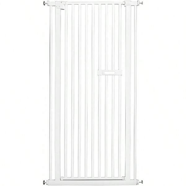 Pet Safety Gate Tall 150cm, Dog Security Guard Door, Gate Doorway Stairs, No Drill Dog Fence Guard Door Width 75 - 85cm, Extension Available Short Handle