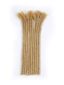 0.6cm Width 10 Strands Human Hair Loc Extensions 2~3 Packs A Full Head Dreadlock Extensions Fully Handmade For Men Women Kids Real Unprocessed Human Hair Natural Black Ombre Bleach Blonde 613 Natural Black Mix With Bluish Grey And Red Dreadlock - Multicolor - View 40