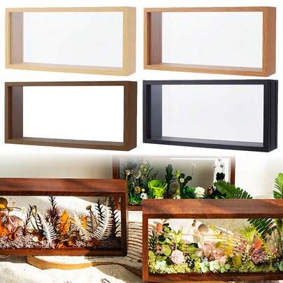 Dried Flower Frame, Shadow Box Frame, Memory Box Display Case For Flower, Tickets, Pictures, Medals And 3D Items