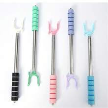 1pc Stainless Steel Retractable Clothes Hanger, Mini Collapsible Drying Rack With Expandable Design, Convenient For Hanging Clothes And Laundry Line