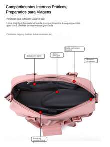 Large Capacity Waterproof Travel Bag, Sports Fitness Shoulder Bag With Accessory. - Royal Blue - View 2