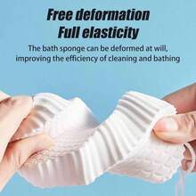 Korean Skin Scrubber Exfoliator Sponge, Magic Exfoliating Bath Sponge, Soft Exfoliating Bath Sponge Reusable, Bath Brush 3pcs - 4 piezas - Ver 5