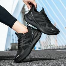 Men Casual Athletic Shoes - All Black - View 4