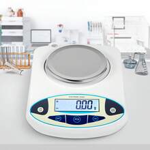 Balanza analítica de laboratorio , precisión de 3000 g x 0,01 g, balanza de laboratorio de alta precisión, conversión de 13 unidades, balanza de laboratorio científica digital para laboratorio, joyería, industria, negocios (3000 g, 0,01 g) - 3000 g x 0,01 g - Ver 1