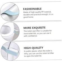 12 Piezas Elevadores Inodoro Accesorios de Toilet Lifter Uso Hogar y Oficina - azul - Ver 6