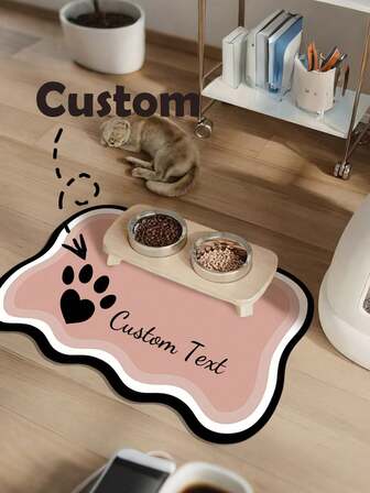 Tapis de repas personnalisé pour chat et chien en boue de diatomées résistant à la saleté, style nuage frais, peut être personnalisé avec un nom. Tapis d'alimentation pour animaux de compagnie, accessoire de repas pour animaux de compagnie, design nuage, accessoire pour animaux de compagnie , facile à nettoyer, matériau en boue de diatomées, tapis personnalisé avec nom, set de table personnalisé, idée de cadeau pour les propriétaires d'animaux de compagnie