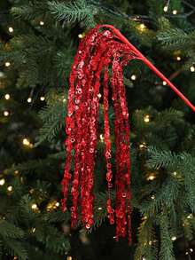 1 buc. Design din ratan cu ciucuri și paiete strălucitoare, 60 cm. Decorațiune pentru brad de Crăciun. Buchet de fructe de pădure cu paiete albe strălucitoare. Potrivit pentru sărbători, nunți, petreceri, decorarea interiorului casei, masa de sufragerie, dormitor, cadouri, coronițe, accesorii de decor DIY din ratan, decorare pentru brad și plante de Crăciun, decorare cameră. Decorațiune de Crăciun pentru casă, cadou de Crăciun, ornament de Crăciun.