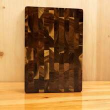 1 Tabla de cortar de madera de acacia empalma, esencial para la cocina de casa, madera sólida, con doble cara utilizable, tabla de cortar para la cocina