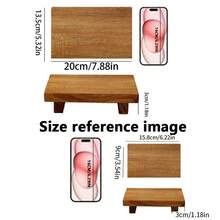 Japanese Solid Wood High Foot Serving Tray, Same As Sushi Restaurant, Luxury Wooden Tableware, Restaurant Plating Tool, Food Photography Prop - Yellow - View 10