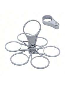 6-Slot Foldable Drink Caddy Fold Away Cup Carrier With Easygrip Handle Rotatable Cup Organizer Holder Plastic Drink Tray Beverage Holder Reusable For Coffee Wine Cocktails At Parties Bbqs Camping Picnics Outdoor Events Camping Drink Organizer Essential For Festivals Sports And Performances Party Accessory Compact And Portable Daily Use - Multicolor - View 15