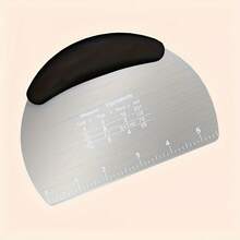 1pc Stainless Steel Dough Scraper, Food Scraper, Cake Divider, Pastry Bread Cutter, Baking Tool, Kitchen Gadget