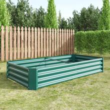 Metal Raised Plant Bed, Raised Garden Beds Made Of Sturdy Steel Sheet With Stable Design, Rust Protection And Long Durability, Soil-Free Raised Bed Kit, Ideal For Vegetables, Herbs And Flowers