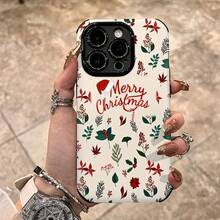 Weihnachts kreative personalisierte Handyhülle, geeignet für 16/16Plus/16Pro/16Promax, 15/15Plus/15Pro/15Promax, 14/14Plus/14Pro/14Promax, 13/13Pro/13Promax, 12/12Promax, 11, Xr/Xsmax, schmutzabweisend, modisch, elegant, Geschenk - Gemischte Farben 1 - Übersicht 9