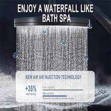 6-Setting Multi-Function High Pressure Rainfall Shower Head, Easy Installation, Adjustable Angle, Premium Bathroom Accessory Bathroom Accessories Bathroom Tools - Multicolor - View 3