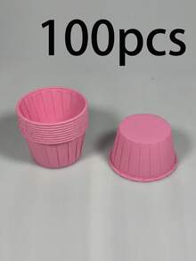 50pcs/100pcs Rose Pink Cupcake Liners, Heat-Resistant Baking Cups, Cupcake Stands, Muffin Molds, Suitable For Weddings, Holidays, Birthdays - Multicolor - View 11