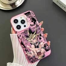 Funda de Teléfono Plateada Mate, Apple, Comic de Duel Monsters, 17, 16, 15, 14, 13, 12, 11, Plus Pro Max - YA3603JMH - Ver 7