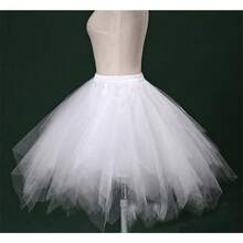 Elegant Tutu Dress Puffy Skirt Fluffy Underskirt Layered Tulle Petticoat For Women Girls, Cosplay Dance Costume & Halloween Christmas Parties - Pink - View 2