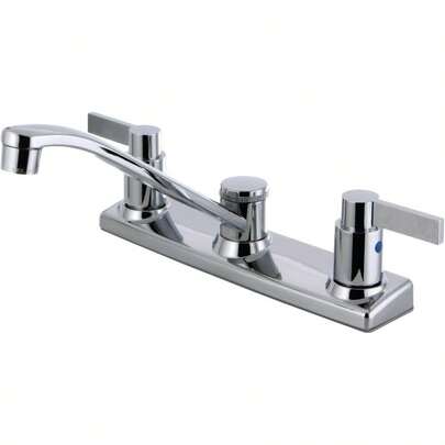 FB2121NDL 711/16Inch In Spout Reach NuvoFusion 8Inch Centerset Kitchen Faucet Polished Chrome