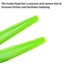 Fine Motion Training Accessories Tweezers Flat Headed Tweezers Color Clip Plastic Tweezers