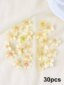 10/30pcs Artificial Mini Cherry Blossom - 1.18in Multicolor Sakura Flower Heads, Suitable For Decorative Christmas Wreath, Photo Frame, DIY Hair Accessory, Wedding Home Decoration, Thanksgiving, Valentine's Day, Spring And Summer Decoration - Multicolor - View 11