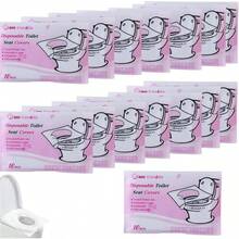 Fundas de Asiento de Inodoro Desechables, Fciles de Transportar, Solubles en Agua, Tamao Universal Adecuadas para Viajar, Salir, Aseos Pblicos 100PCS - 150 - Ver 2