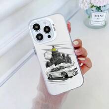 Funda blanda para 11 12 13 Pro Max 16e 14 15 16 17 Plus, coche de drift japonés JDM - Mix05 - Ver 13