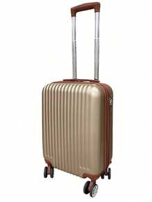 Carry-On Suitcase With Anti-Theft Zipper! - 金色 - 查看 12