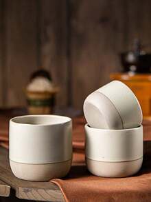 1pc Vintage Ceramic Coffee Cup, Japanese Rough Pottery Espresso Cup, Mug, Teacup – For Afternoon Tea, Living Room, Home Party, Bedroom, Holiday Gift - Multicolor - View 7