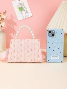 1pc Plain Metal Chain Crossbody Bag & Handbag, Suitable For Outings, Holiday Gift - Solid Color - View 7