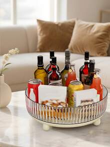 This 360-Degree Rotating Cosmetic Storage Box, Perfume And Skincare Product Storage Box, And Kitchen Spice Rack Are Suitable For Use On Dressing Tables, Bathroom Countertops, And Kitchen Countertops. - Multicolor - View 2