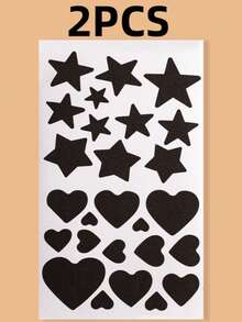 2/5pcs Multi-Shape Black Fabric Patch Stickers For Down Jackets, A Must - Have For Fashionable Repair | Great For DIY Fans & People Who Need Clothing Maintenance, Applicable To Home & Outdoor Wear Repair Scenarios - Multicolor - View 18