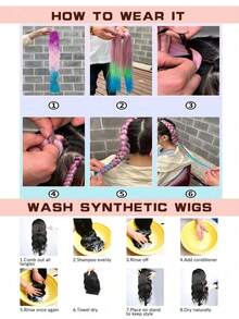 Purple Braiding Hair 30 Inch Pre Stretched Hair Long Straight Crochet Braids Yaki Texture Synthetic Fiber 3 Packs - Multicolor - View 9