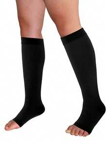 1 双男女通用压缩袜，舒适材质及踝高筒，休闲肤色女袜，日常黑色短款压缩男袜，适合运动、瑜伽、足球、跑步、旅行、工作、腿部和膝盖支撑，Y2K