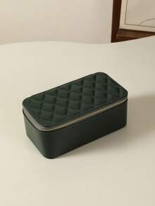 Portable Jewelry Box, Necklace Bracelet Pendant Storage Case, PU Leather Travel Jewelry Organizer With 6/12 Velvet Pouches, Suitable For Birthday, Anniversary, Bridesmaids, Valentine's Day, Travel Essential For Women Storage Organizer Travel Essentials Back To School Dormitory Storage,Room Decor - Multicolor - View 24