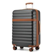 PP Hardshell Luggage 20 24 28 Inch Carry On Cabin Suitcase Expandable TSA Lock 360 Spinner Wheels Lightweight 3 Piece Set Check In Travel Holiday - Grey - View 15
