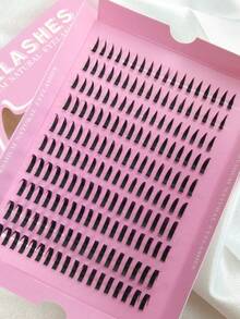 Hinarin 180 buc D Curl Gene false cluster 12-20mm mixte țepoși desene animate extensii de gene simple groase și pufoase Gene naturale extensii de gene Anime punct gene individuale false cluster pentru machiaj aprovizionare