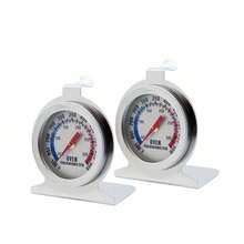 1件升級版烤箱/冰箱溫度計，適用於烤架、燻製爐、燒烤，50-300°C/100-600°F，即時讀數精準不鏽鋼電/氣烤箱溫度計，大錶盤溫度計，適用於廚房烹飪與烘焙 - 銀色 - 查看 16