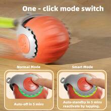 升级版 Speedy Tail 2.0 猫玩具：室内猫咪互动玩具 - 感应逗猫球，宠物电子追逐运动玩具，专为无聊的猫咪设计，2 种模式一键开关 - 彩色 - 查看 5