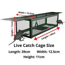 Trampa para ratas de doble puerta - acero duradero, 15x13x39.5cm, Efectiva para ratas astutas, No necesita electricidad, Control de plagas | Trampa de doble puerta | Construcción de metal, Trampa para ratas - Verde - Ver 9