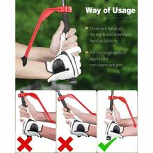 Training Wrist Hinge Swing Training Aid Swing Correcting Trainer Golfers Beginners Arm Elbow Posture Teaching Accessory Club Practice - Đỏ - Xem 7