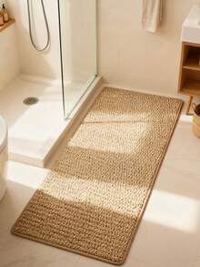 1 Stück brauner Schwertilagende Muster Teppich, dicke waschbare Qualität, Stilvoller Teppich, Flurteppich, Dekorativer Teppich, Duschvorleger, Sofasitzteppich, Dicker Teppich, Wohnaccessoire, Wohnzimmerteppich, Schlafzimmerteppich, Eingangsteppich, Küchenteppich, Badezimmerteppich, Büroteppich