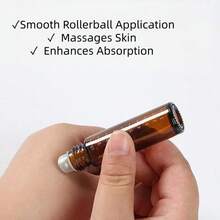 精油瓶套装：1/2/6 件装琥珀色滚珠滴管瓶 - 您的 DIY 入门套装，带电子秤，方便调配完美精油，便于携带