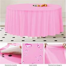 Kitchen Tablecloth - Baby Pink - View 4