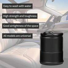 1 Pcs Car Ashtray Flame-Retardant Abs Plastic Car Ashtray With Lid Cigarette Ashtray Cup Holder For Most Car.Black-Liuruisongdediana