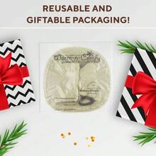 Funda suave para asiento de inodoro u2013 Calentador de asiento de inodoro de felpa y tela gruesa para asientos de inodoro redondos y alargados de 14x 18 pulgadas, reutilizable, lavable a mquina, fcil de instalar, embalaje listo para regalo, color gris helado - 2 cenizas moradas - Ver 10